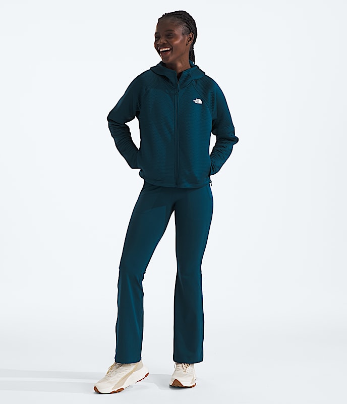 Womens DOTKNIT Thermal FullZip Hoodie TNF HERO2