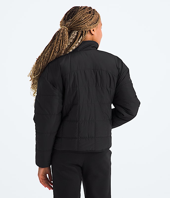Girls Reversible Shasta FullZip Jacket TNF TNF Black BACK