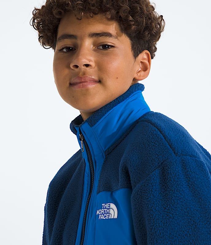 Boys Yumiori FullZip Jacket TNF Estate Blue HERO3