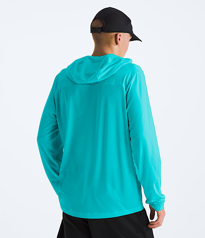 Mens Adventure Sun Hoodie TNF Galactic Blue BACK