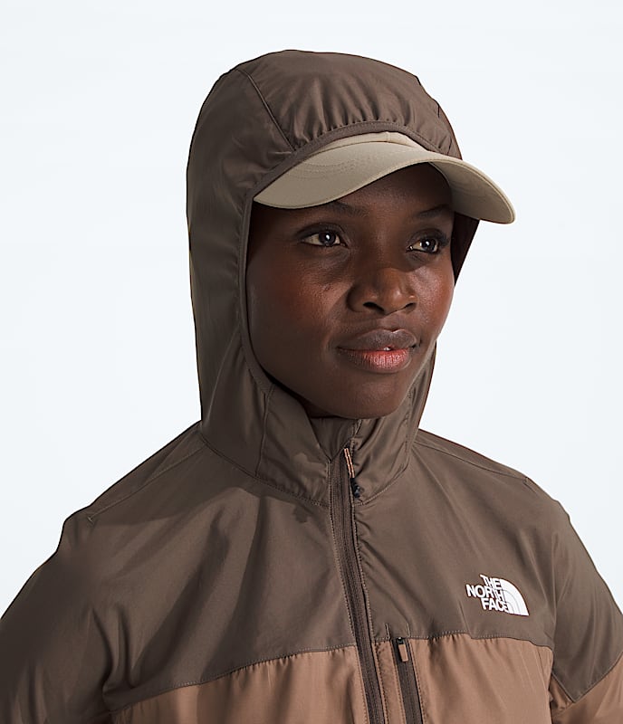 Womens Higher Run Wind Jacket TNF MODELHOOD2