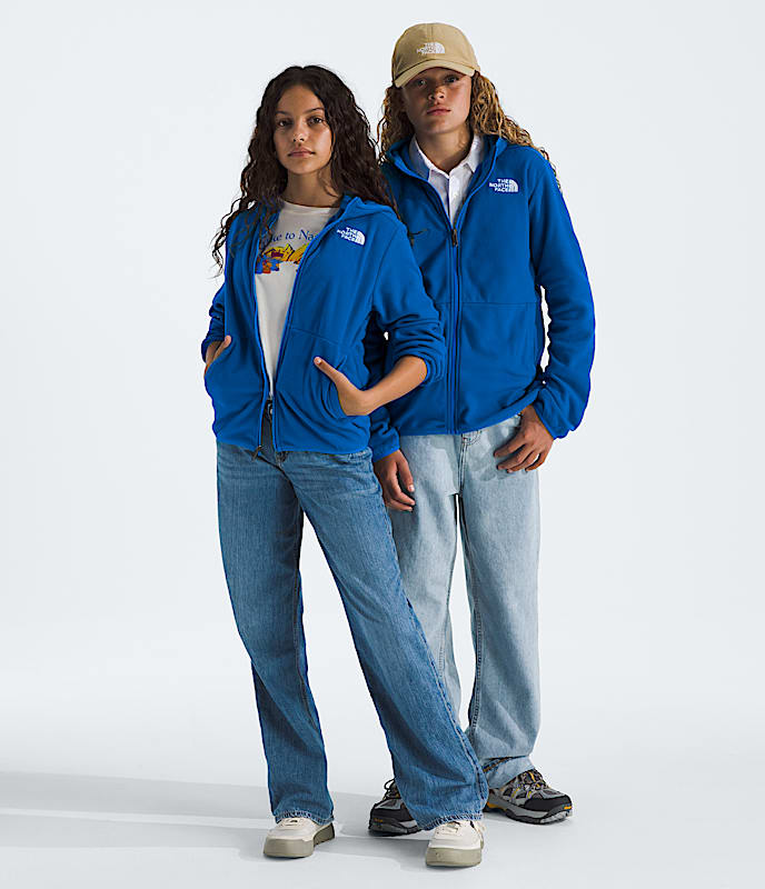 Boys  Girls Glacier FullZip Hooded Jacket TNF Hero Blue HERO