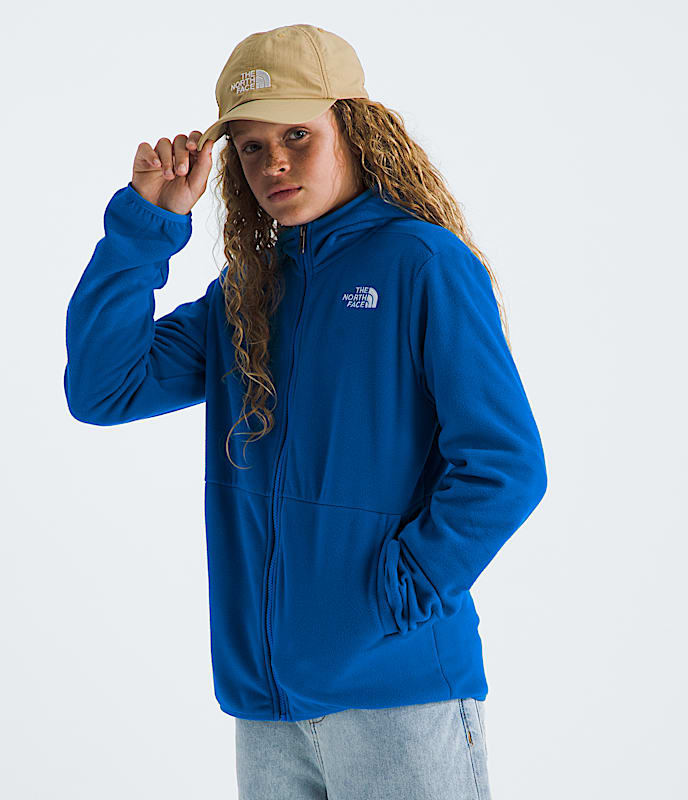 Boys  Girls Glacier FullZip Hooded Jacket TNF Hero Blue MODEL34