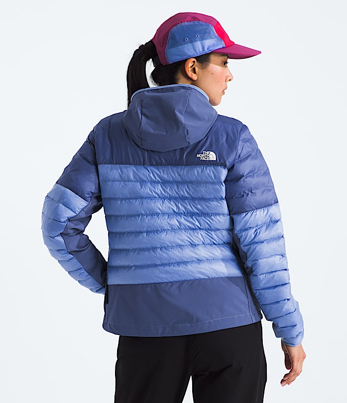 Womens Terra Peak Hybrid Hoodie TNF BACK