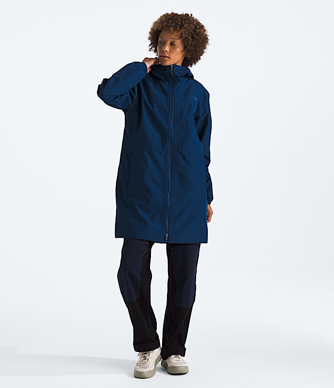 Womens Daybreak Mid Rain Parka TNF HERO2