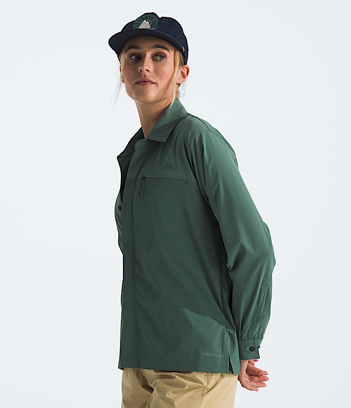 Womens LongSleeve LIGHTRANGE Shirt TNF MODEL34