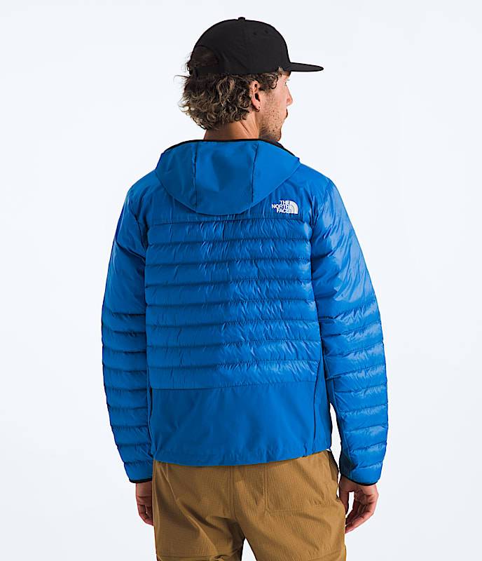 Mens Terra Peak Hybrid Hoodie TNF BACK