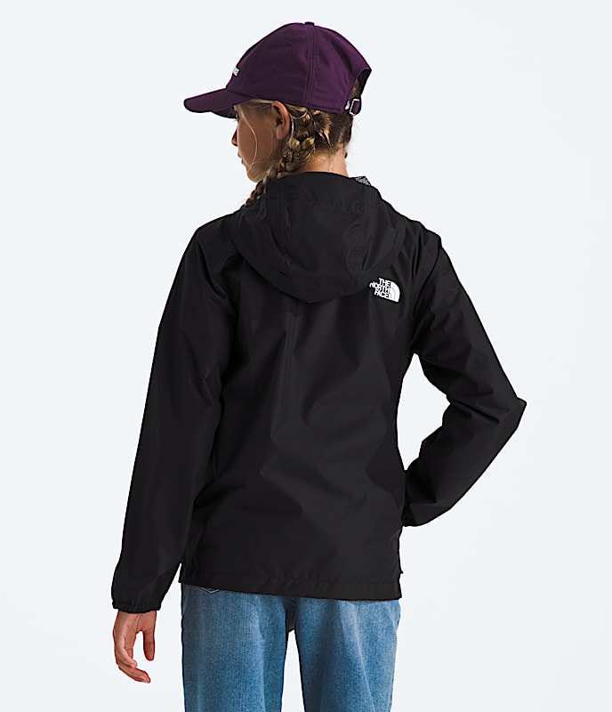 Boys  Girls Zipline Rain Jacket TNF BACK