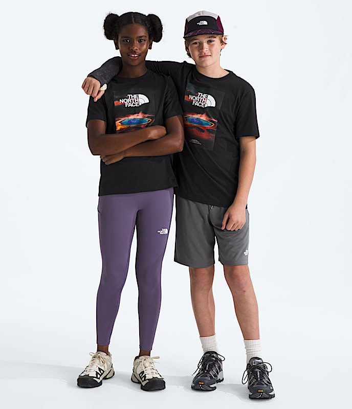 Boys  Girls Landscapes ShortSleeve Tee TNF Main