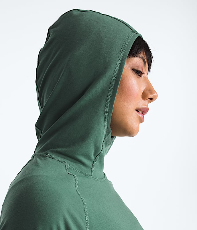 Womens Adventure Sun Hoodie TNF MODELHOOD2