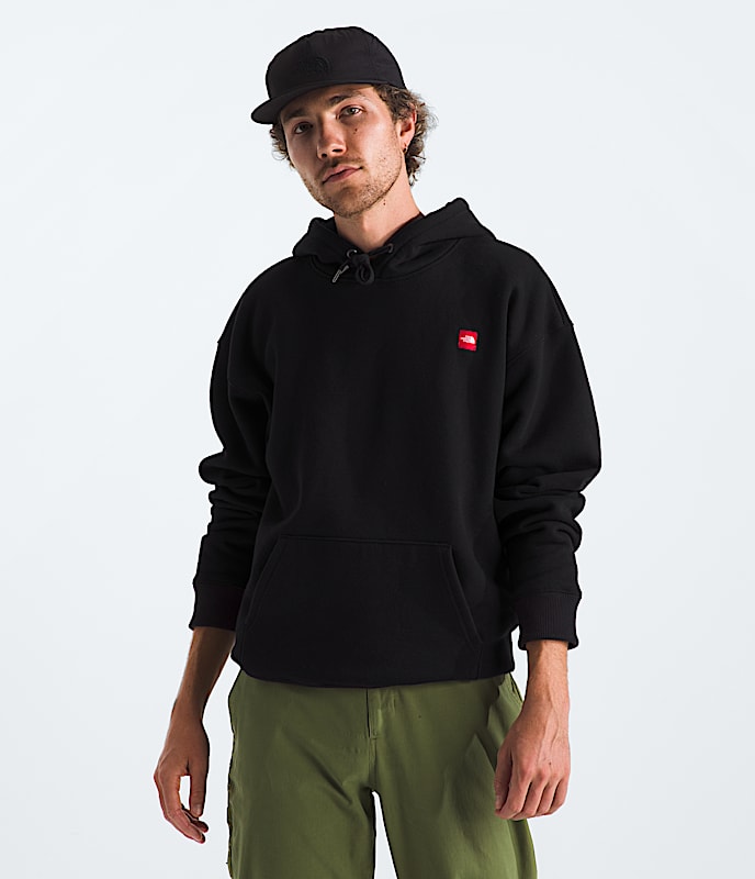 Mens TNF Red Box Aconcagua Heavyweight Hoodie TNF BACK