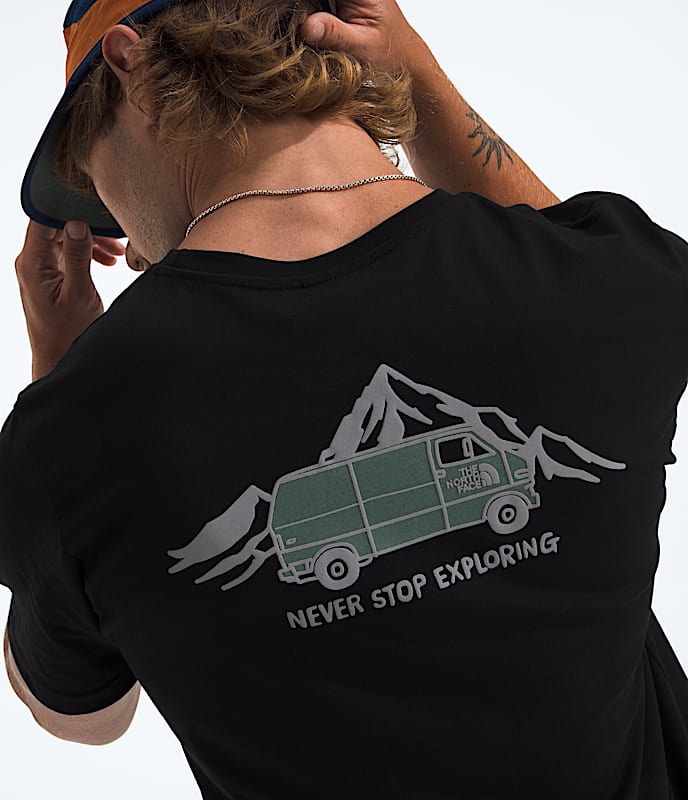 T-shirt à imprimé extérieur à manches courtes pour hommes - 3