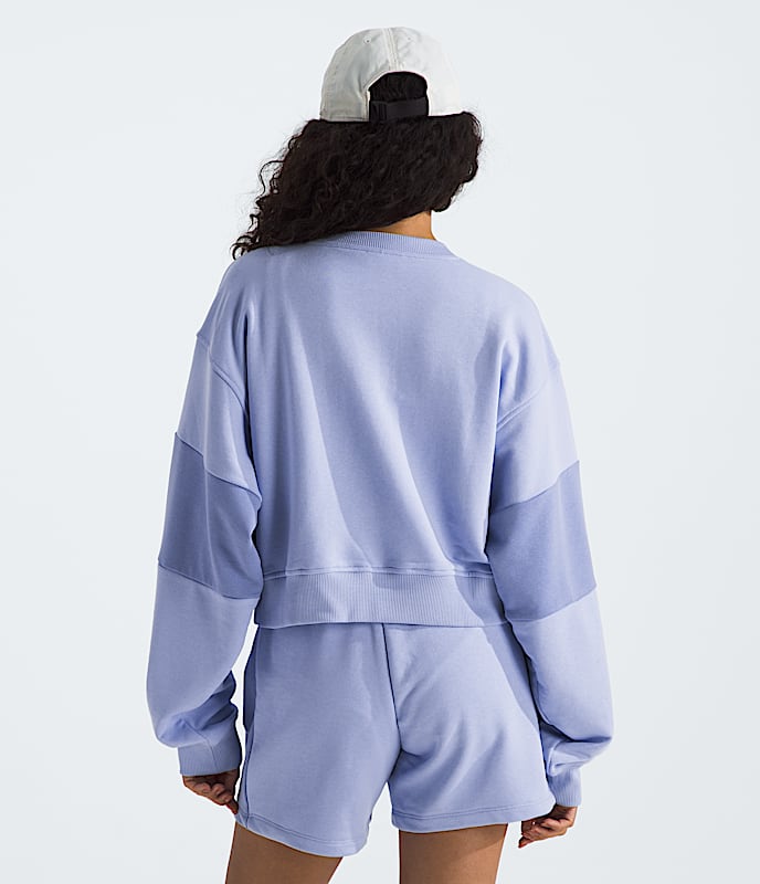 Women’s Terry Oversized Cropped Crew - 4