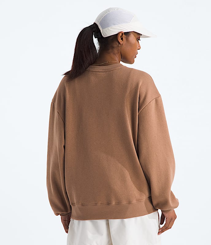 Womens Evolution Oversized Crew TNF BACK