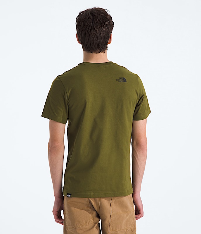 Mens ShortSleeve Simple Dome Tee TNF BACK