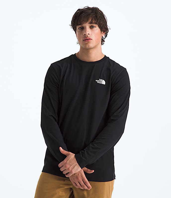 Men’s Long-Sleeve Simple Dome Tee - 1