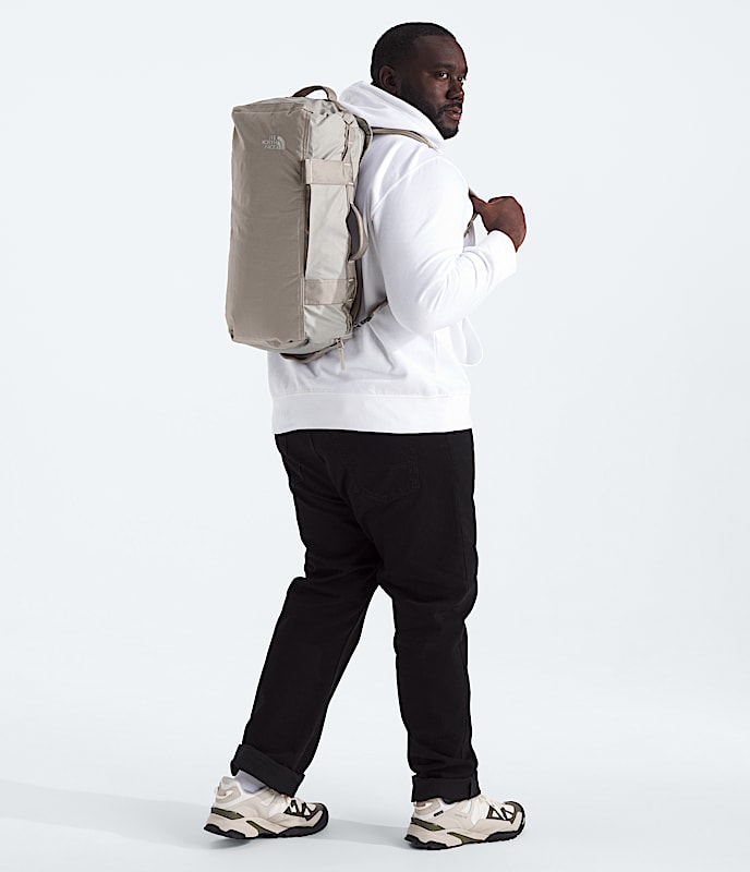 Base Camp Voyager Duffel32L TNF SoapstoneStone Slab MODELBACK