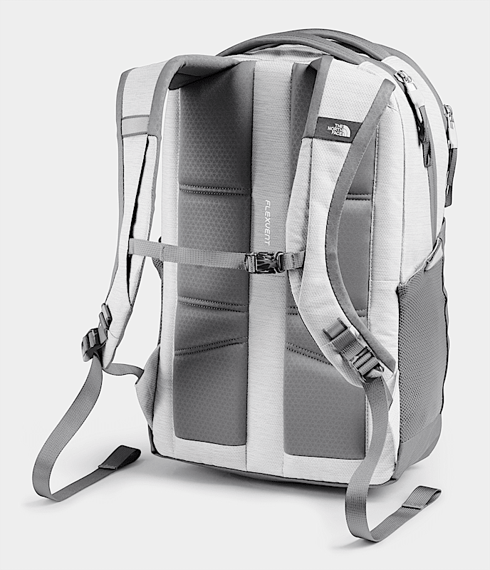 Womens Jester Backpack TNF TNF White Metallic MelangeMid Grey BACK