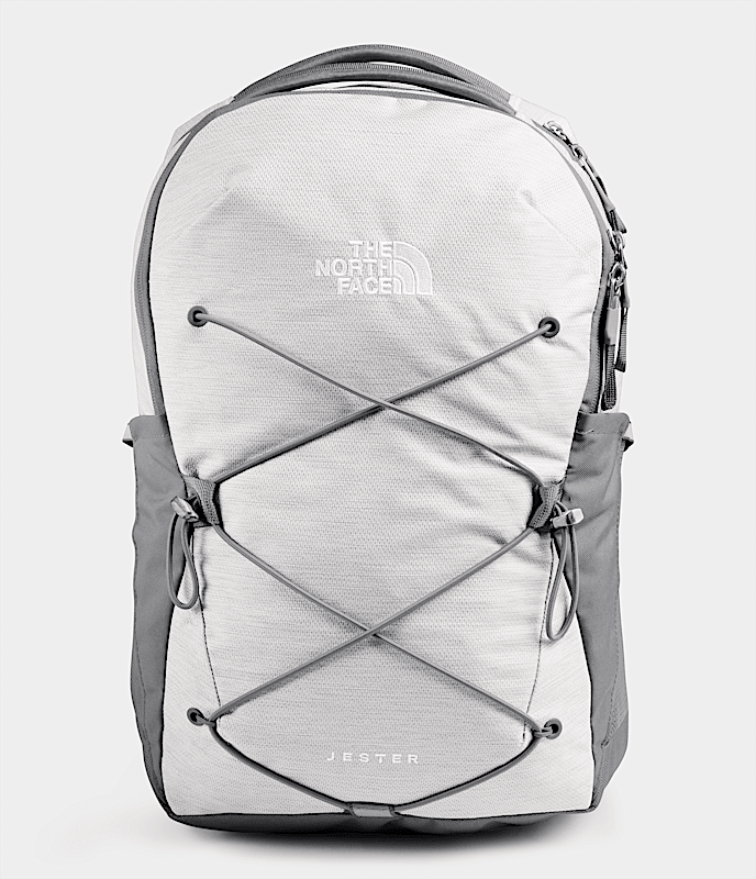Womens Jester Backpack TNF TNF White Metallic MelangeMid Grey HERO