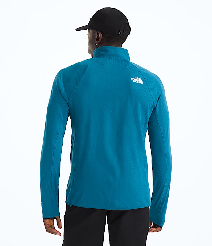 Mens Summit Series FUTUREFLEECE LT Zip TNF BACK