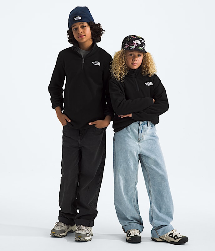 Boys  Girls Glacier Zip Pullover TNF Main