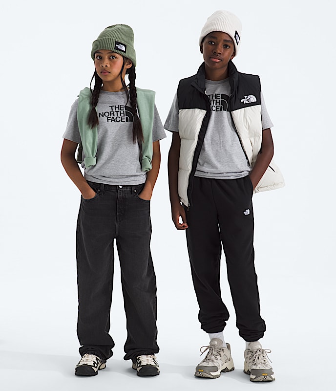 Tshirt  manches courtes Evolution Half Dome pour garons et filles TNF HERO