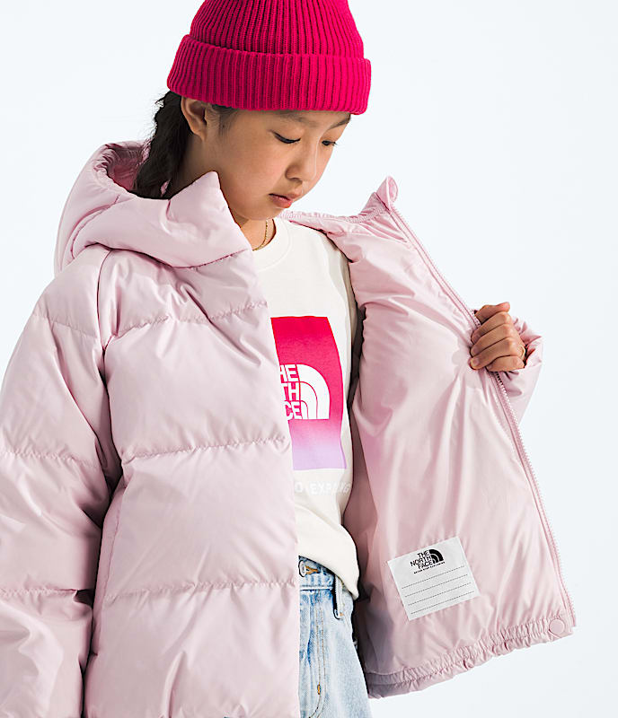 Girls North Down Hooded Jacket TNF MODELINT