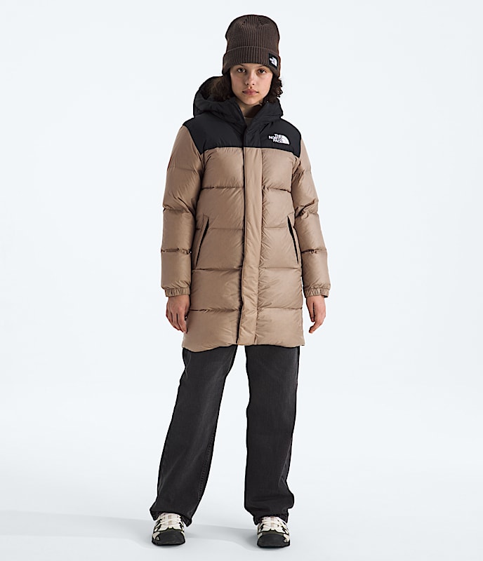 Boys  Girls Nuptse Long Parka TNF HERO2