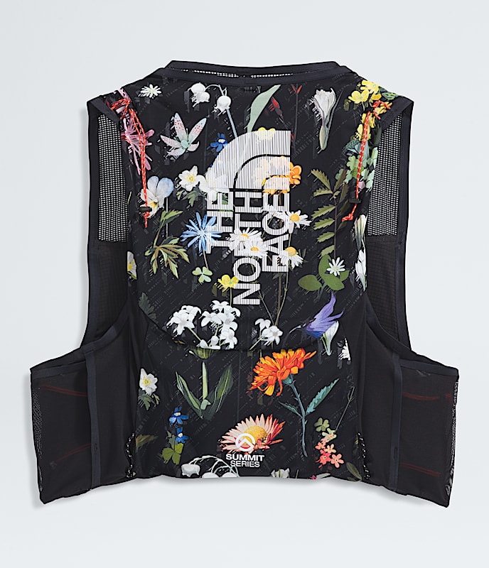 Summit Series Run Vest 10 TNF TNF BlackAlpine Floral Print BACK