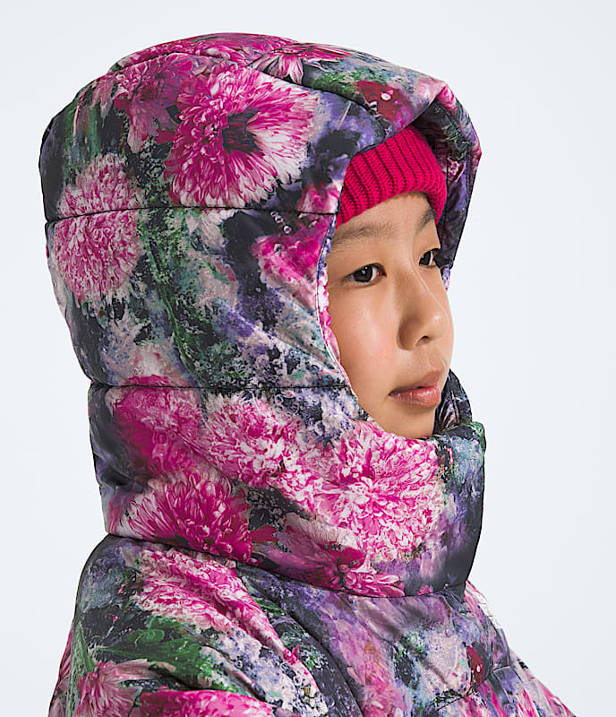 Girls’ North Down Hooded Jacket—Print - 6