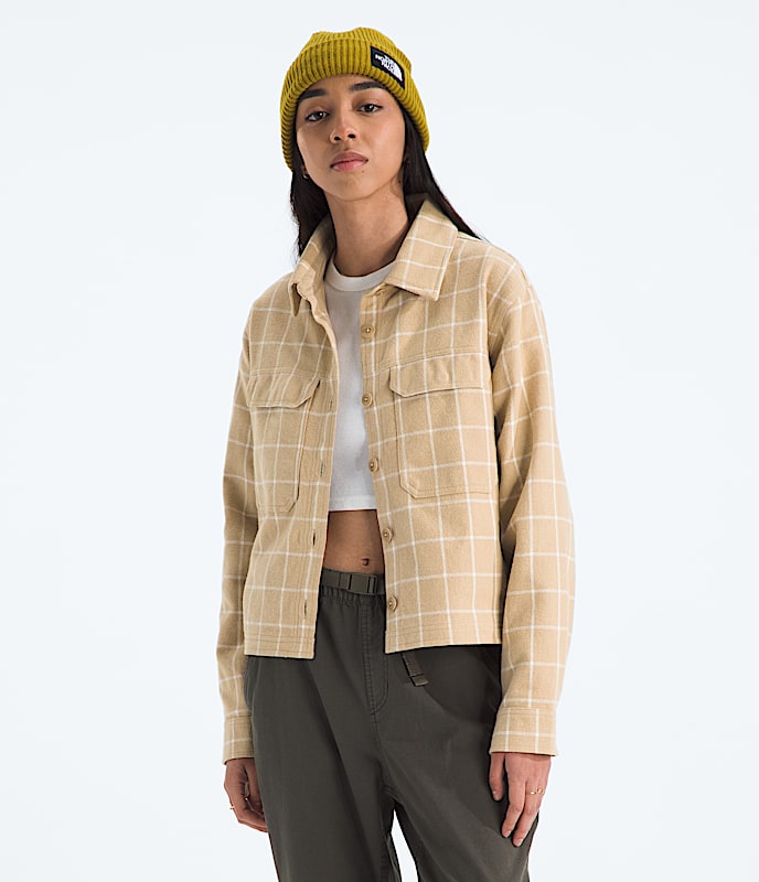 Womens Valley Flannel ShirtPlaid TNF Main