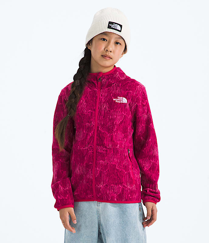 Boys  Girls Glacier FullZip HoodiePrint TNF HERO2
