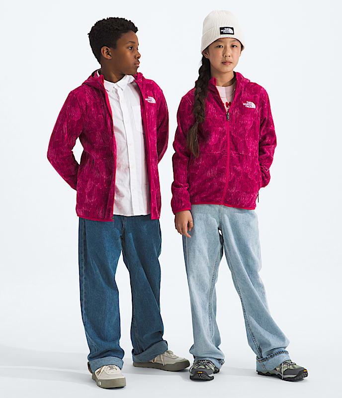 Boys  Girls Glacier FullZip HoodiePrint TNF Main