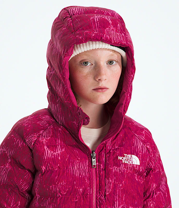 Manteau à capuchon Perrito réversible pour filles, imprimé - 6