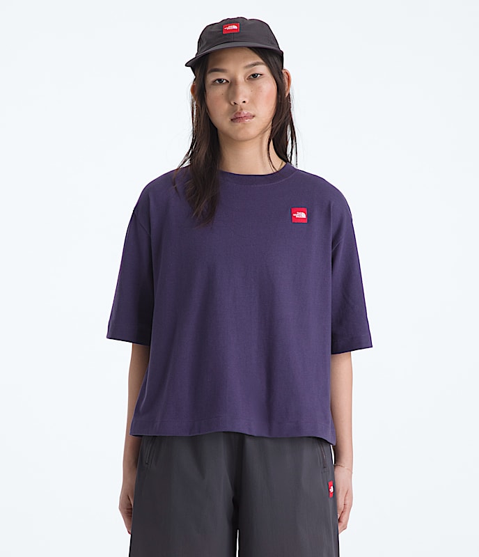 Women’s TNF™ Red Box Short-Sleeve Boxy Tee - 1
