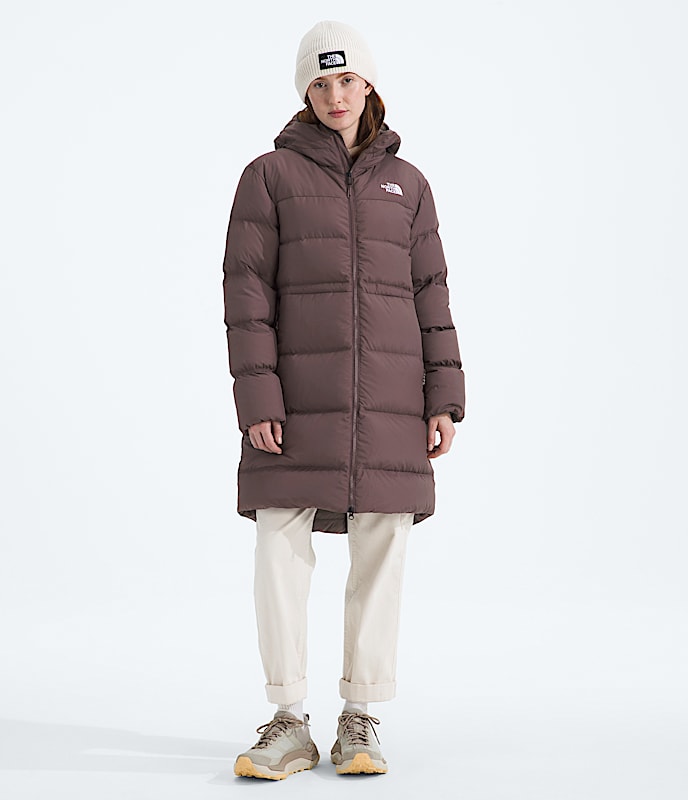 Parka Explore Farther pour femmes TNF Quartz fauve HERO