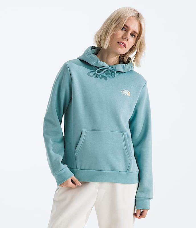 Womens Evolution FloralCloud HoodieGraphic TNF BACK