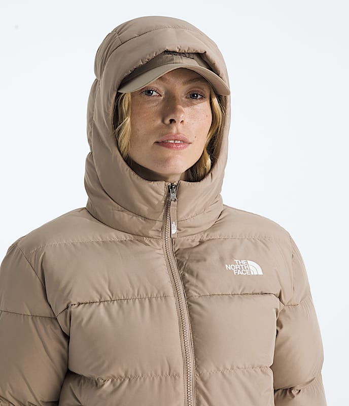 Womens Frost Fall Hooded Jacket TNF MODELHOOD2