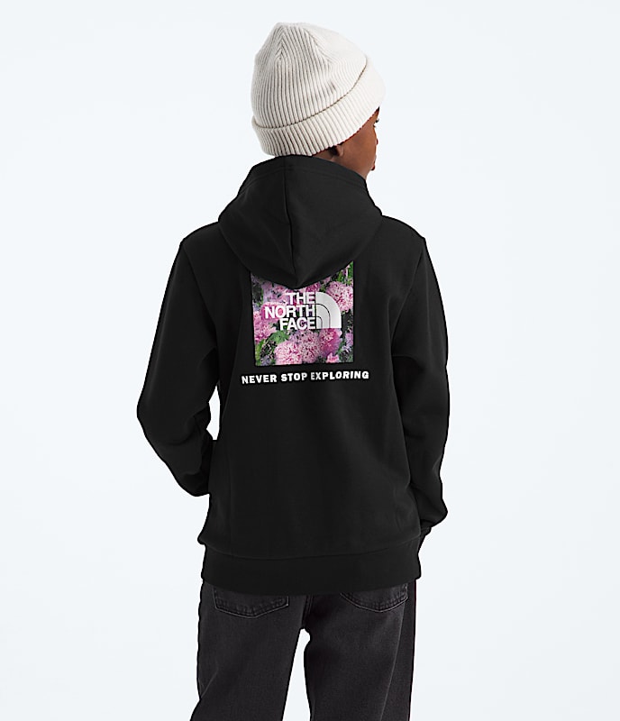 Boys  Girls Evolution Box NSE Pullover HoodieGraphic TNF TNF Black HERO2