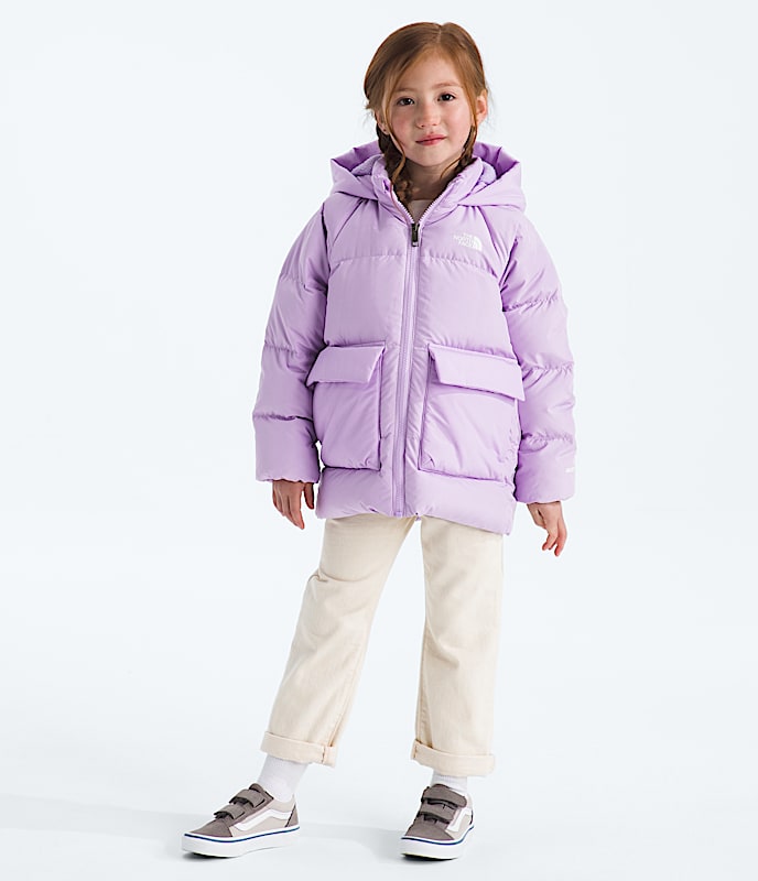Kids North Down FleeceLined Parka TNF HERO2