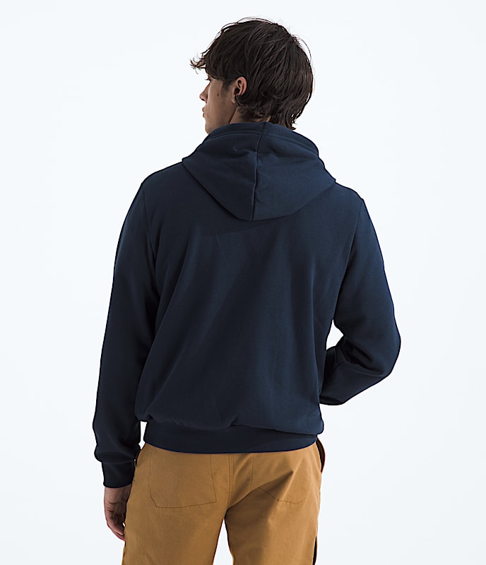 Mens Evolution Simple Dome Regular Hoodie TNF Summit Navy BACK