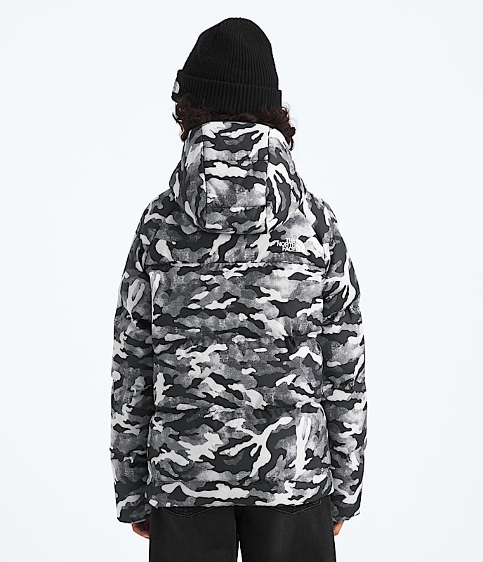Boys North Down Hooded JacketPrint TNF BACK