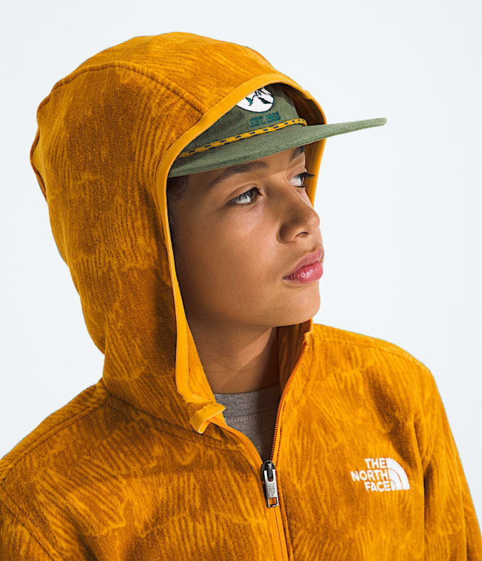 Boys  Girls Glacier FullZip HoodiePrint TNF MODELHOOD2