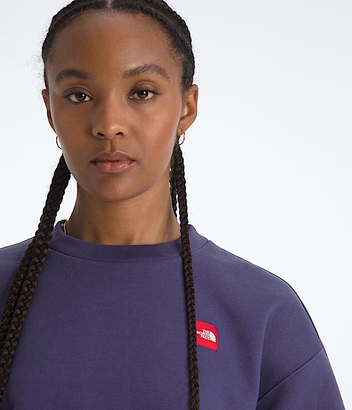 Womens TNF Red Box Crew TNF Eternal Purple ALT1