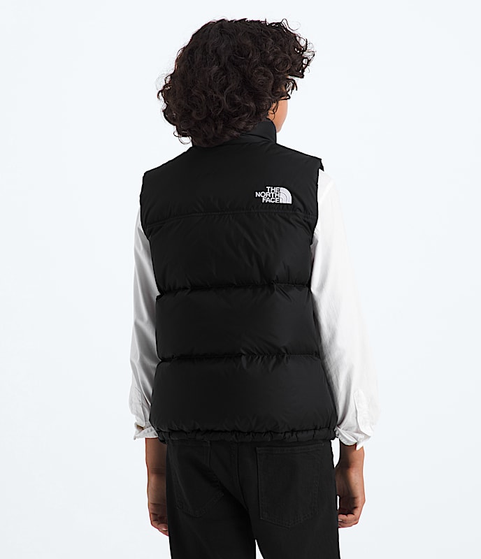 Boys  Girls 1996 Retro Nuptse Vest TNF BACK