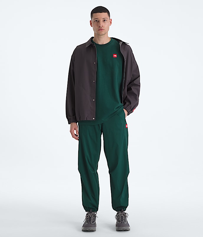 Mens TNF Red Box ShortSleeve Tee TNF Hunter Green HERO2