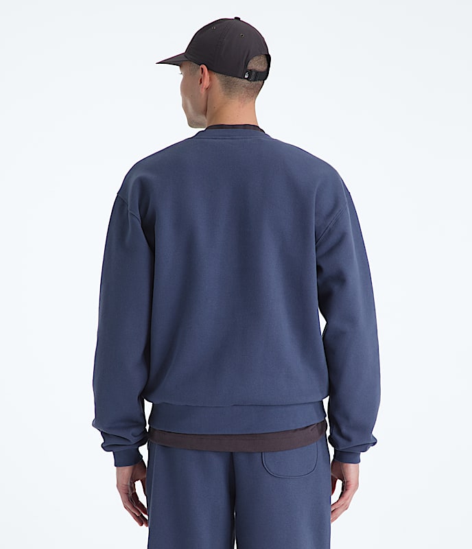 Mens TNF Red Box Crew TNF BACK