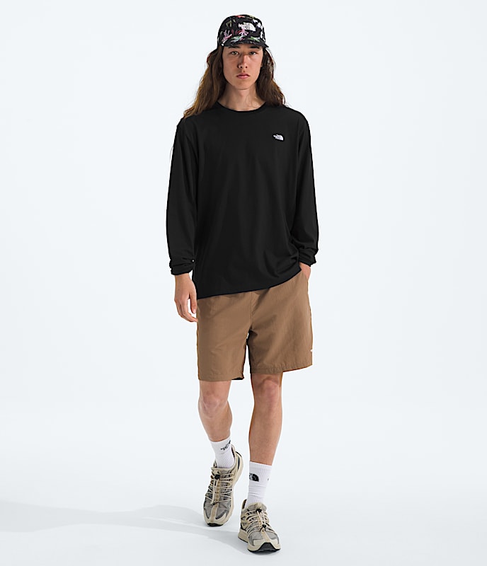 Mens TNF Essential Simple Dome Relaxed LongSleeve Tee TNF HERO2