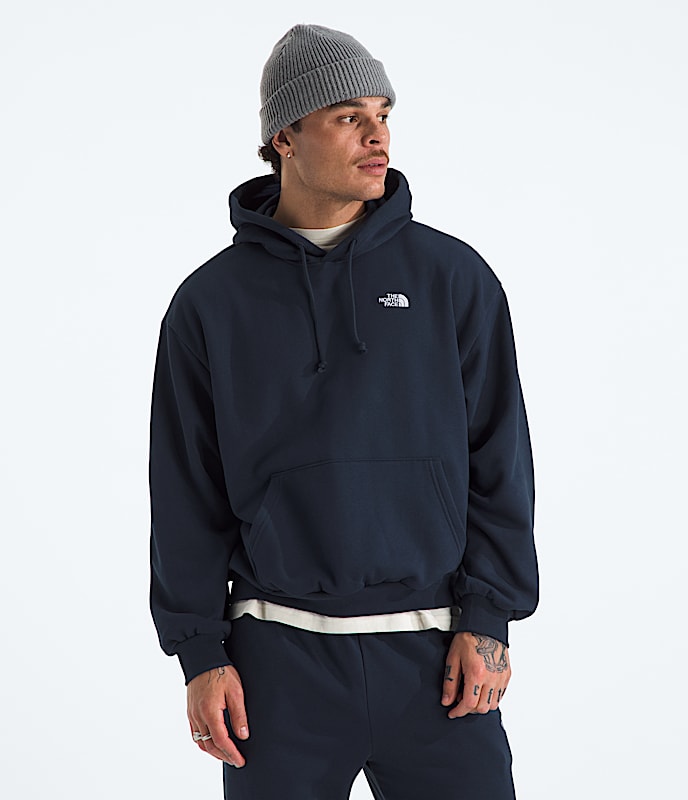 Mens Evolution Simple Dome Oversized Hoodie TNF Summit Navy Main