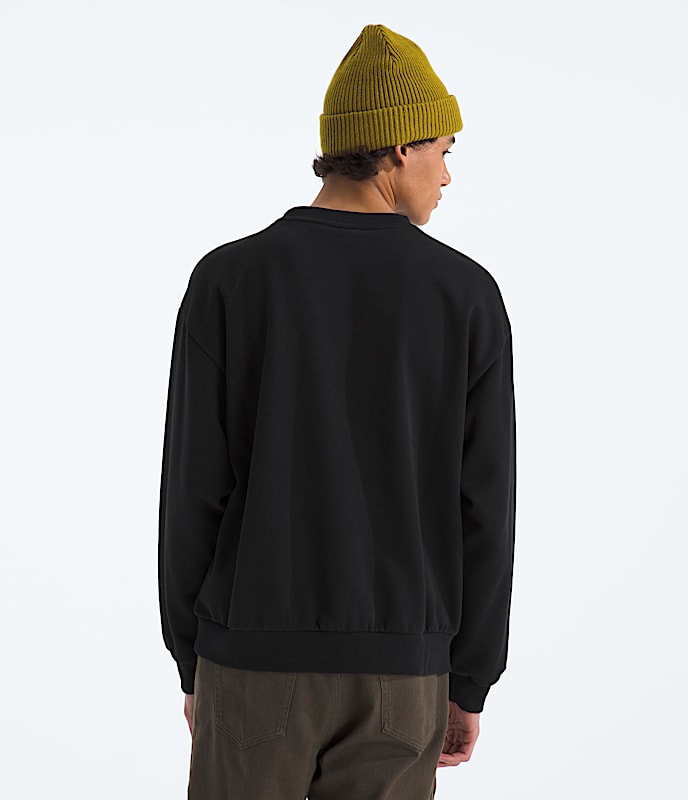 Mens Evolution Simple Dome Oversized Crew TNF TNF Black BACK